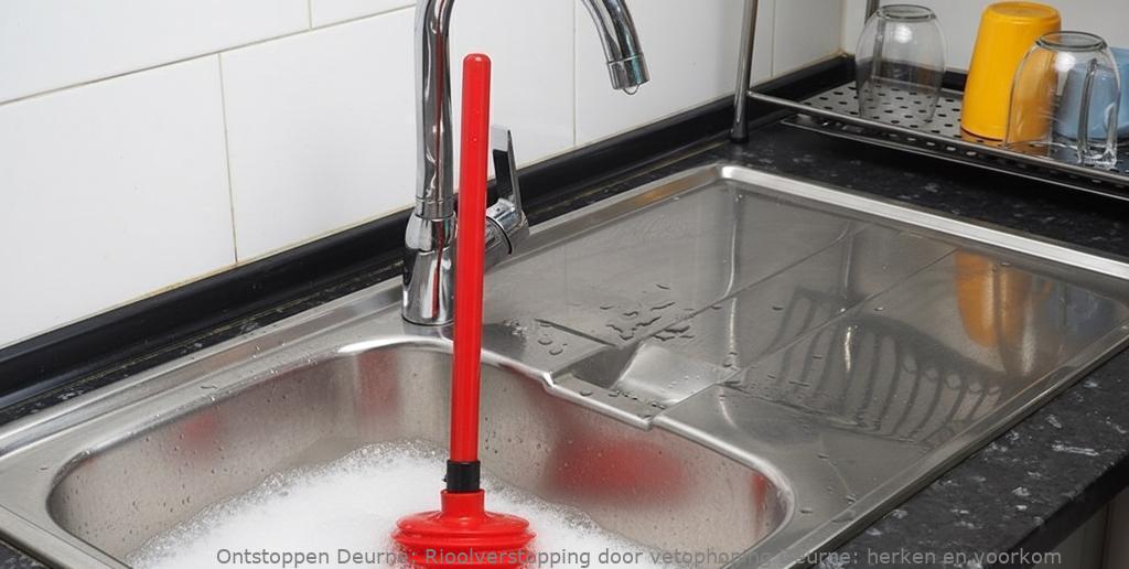 Rioolverstopping door vetophoping Deurne: herken en voorkom